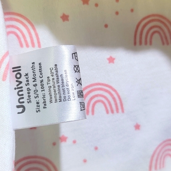NWT Unnivol Sleep Sack. Infant's size Small 0-6 months. 100% cotton. - Picture 6 of 6